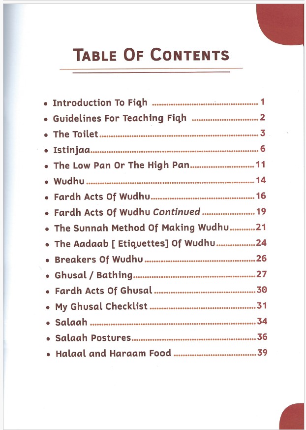 Talimul Fiqh Series (Grade 1 to  7)