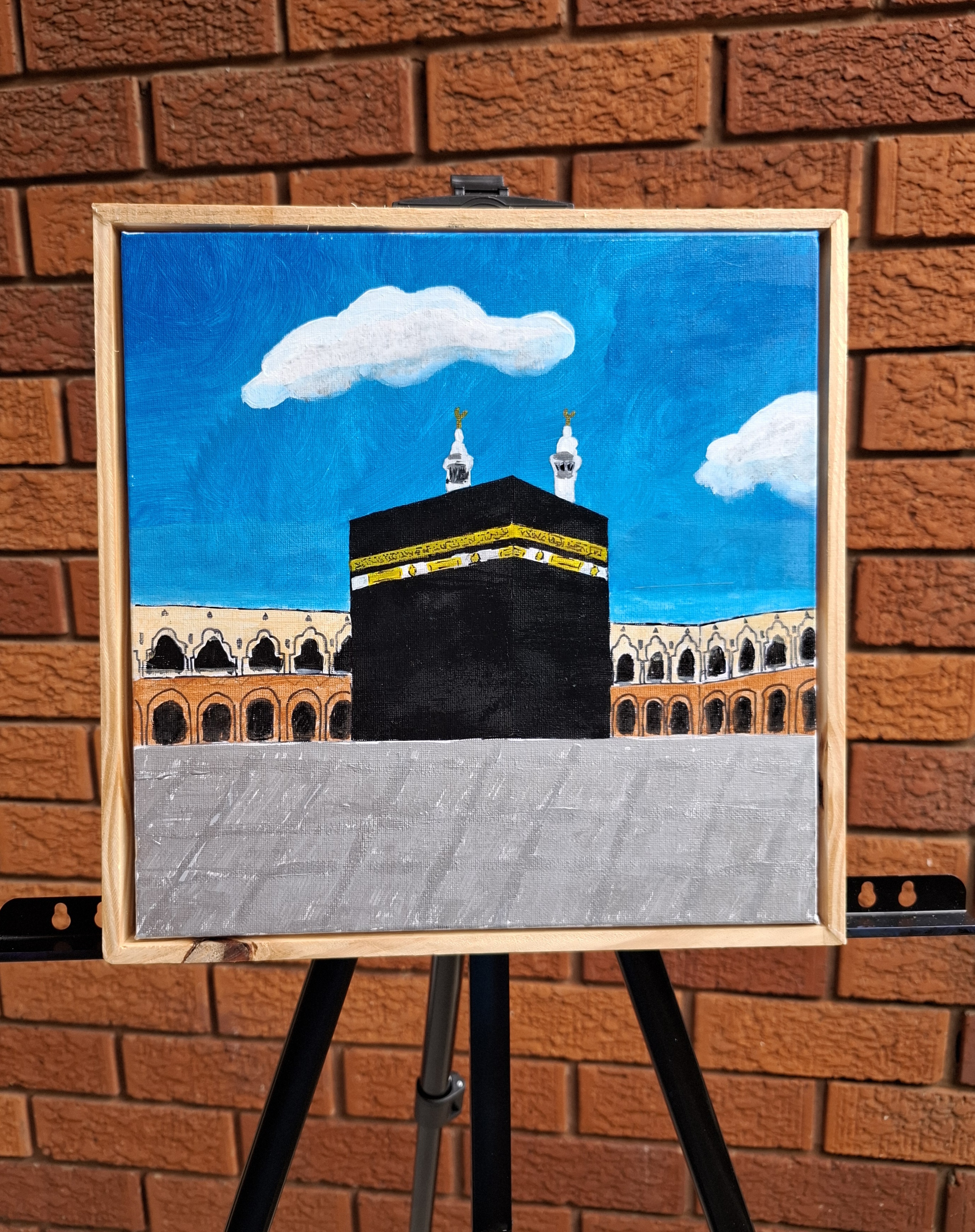 Islamic wall art - handmade painting: Masjid an Haram (Mecca)