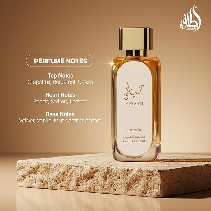 Lattafa Hayaati Gold Elixir 100ml EDP 100% Genuine from UAE